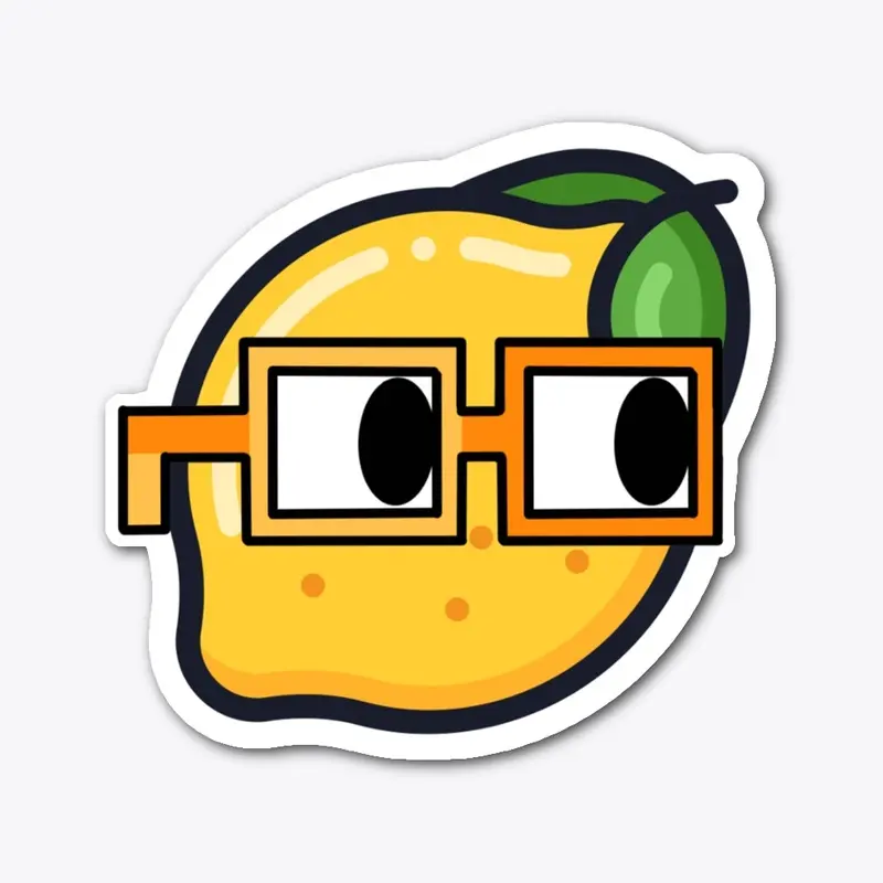 Lucky Lemon Die-Cut Sticker